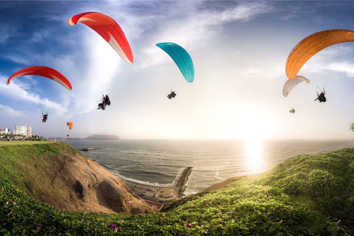 Paragliding off Signal Hill